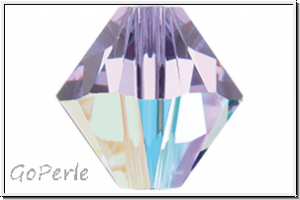 Swarovski Bicone 5328, 4mm, 371AB - violet, AB, 25 Stk.